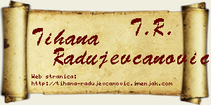 Tihana Radujevčanović vizit kartica